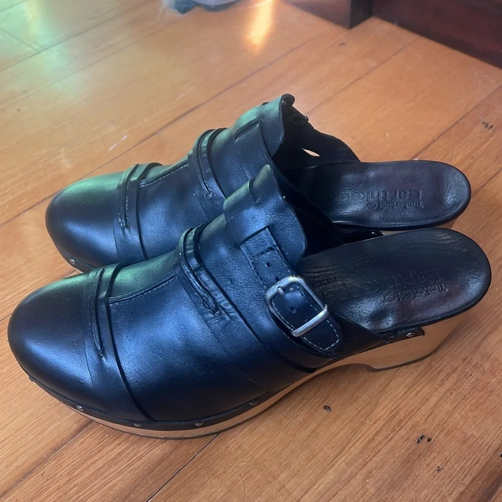 Timberland Women's Earthkeepers Barnstable Clog Size 9 Black - Picture 2 of 9